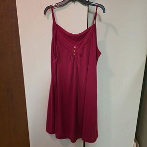 Red nightgown dress 3XL spaghetti straps